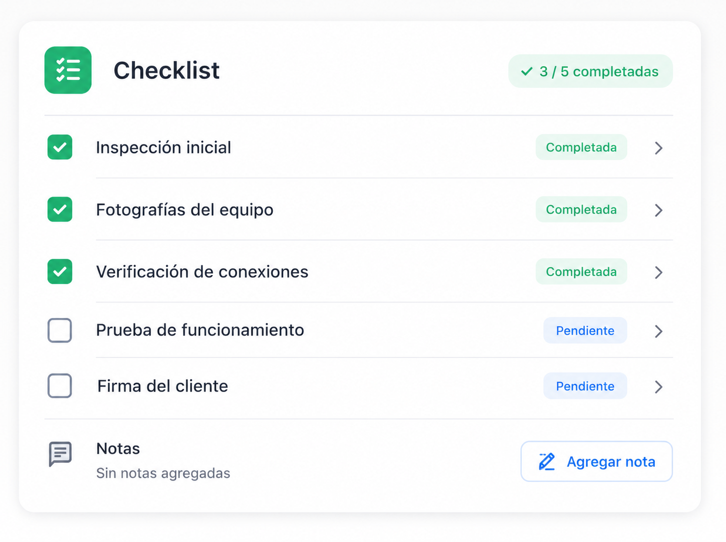 Checklist